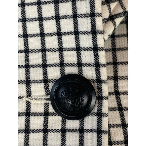 Cabi Suit Set Window Pane Pants & Blazer White Black Size Small - Picture 7 of 16